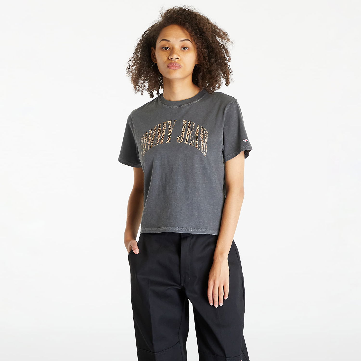 Тениска Tommy Hilfiger Classics Leo Short Sleeve Tee "New Charcoal" Сиво | DW0DW16457 PUB, 0