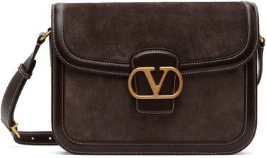 Чанта през рамо Valentino Valentino Garavani 9TO5 Suede Shoulder Bag Кафяво | 6W2B0R15QTJ, 0