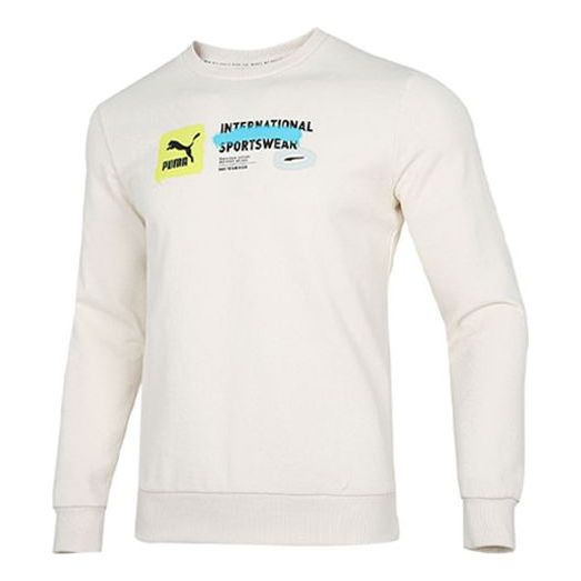 Пуловер Puma Puma International Sportswear Graphic Sweatshirt Бежово | 536304-65, 0