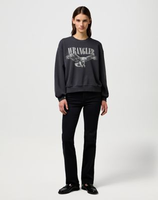 Суитчър Wrangler Oversized Eagle Graphic Sweatshirt XS Сиво | 112370776:XS, 2