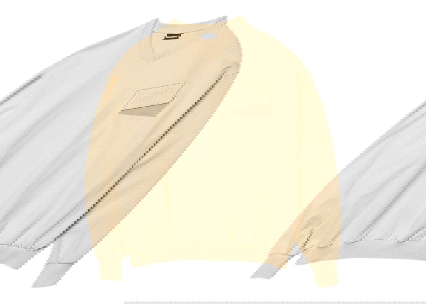 Суитчър Jacquemus Le Santon Wavey Logo Regular Fit Бежово | 226JS045-2177-150, 0