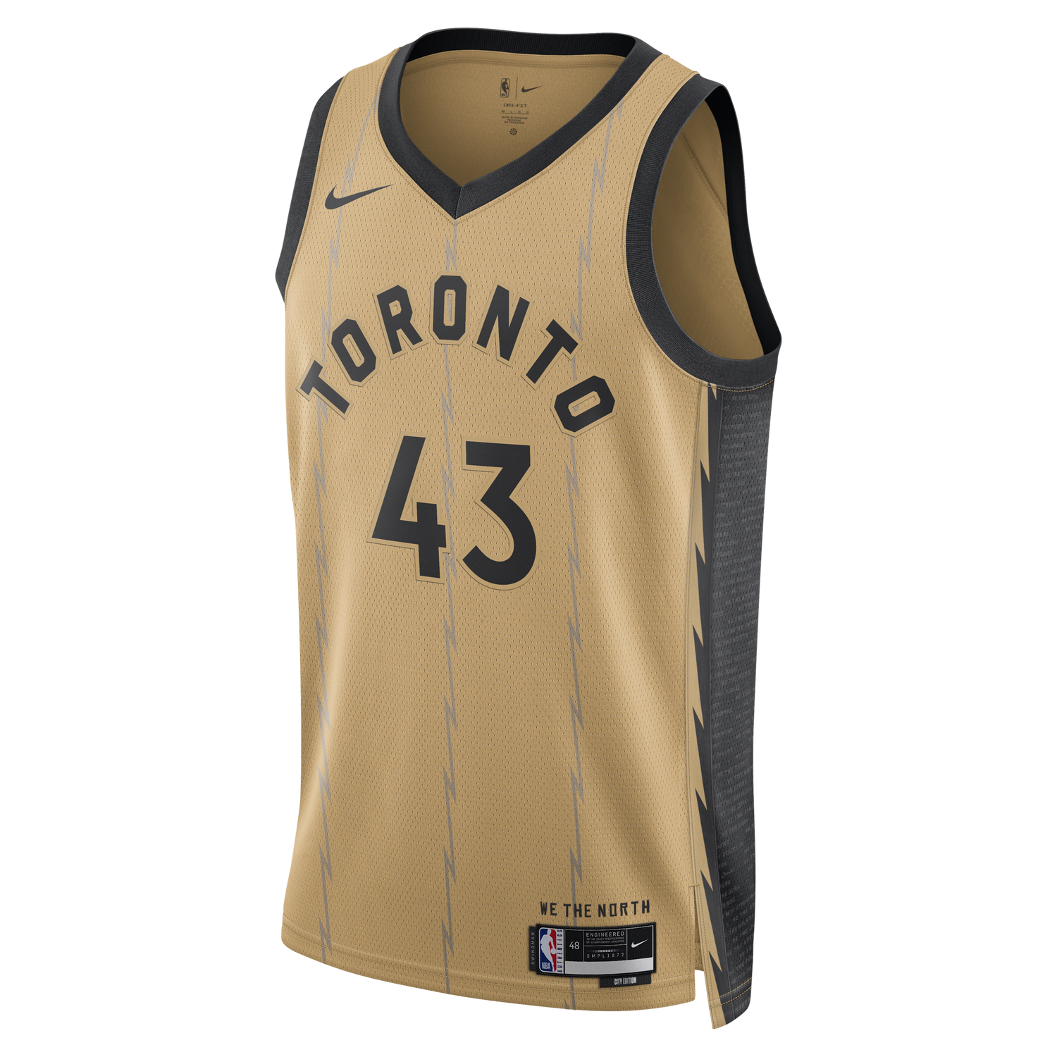 Фланелка Nike Dri-FIT NBA Swingman Jersey Pascal Siakam Toronto Raptors City Edition 2023/24 Бежово | DX8520-746, 0