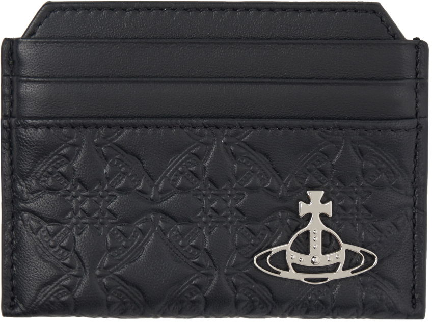 Портфейл Vivienne Westwood Black Slim Card Holder Черно | 5403000BU-L003E-, 0