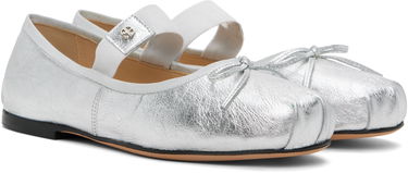 Облекло Anine Bing ANINE BING Jolie Ballerina Flats Металик | A-14-10846-SLV1, 3