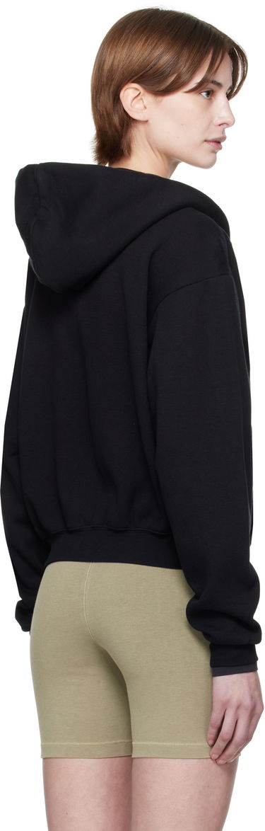 Суитчър SKIMS SKIMS Cotton Fleece Classic Zip Hoodie Черно | ZU-ZUP-8366W, 2