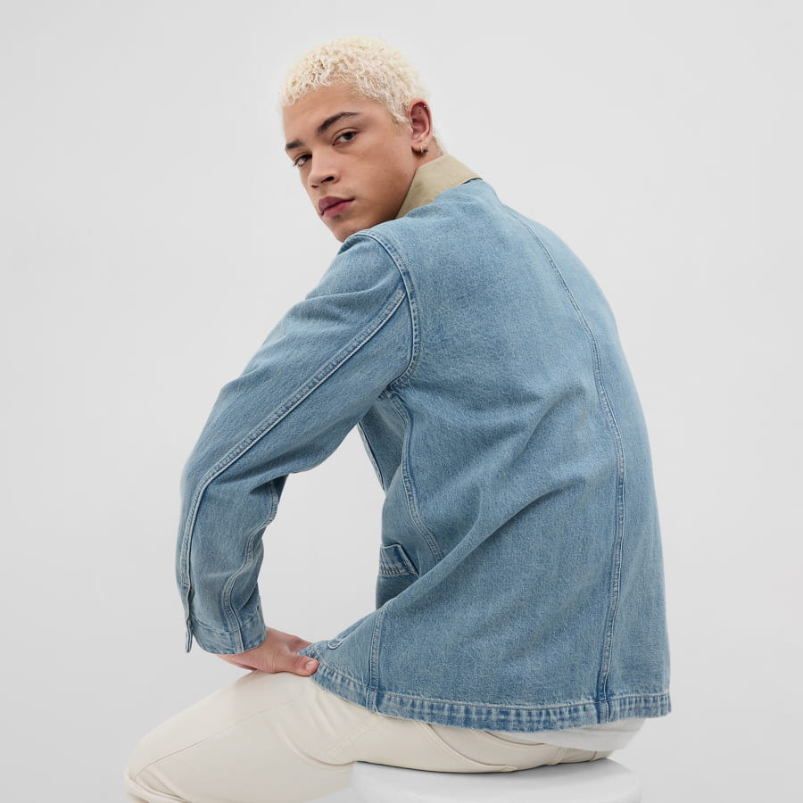Яке GAP Indigo Chore Jacket Синьо | 585766-00, 1