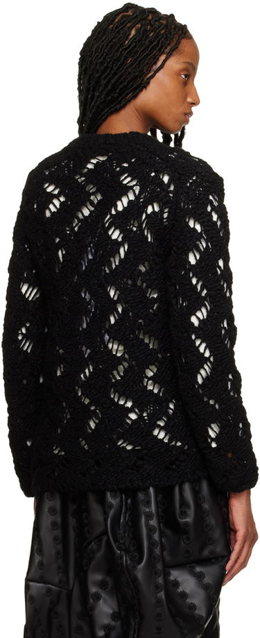 Пуловер Comme des Garçons Comme des Garçons Open Knit Crewneck Sweater Черно | GJ-N006-051, 2