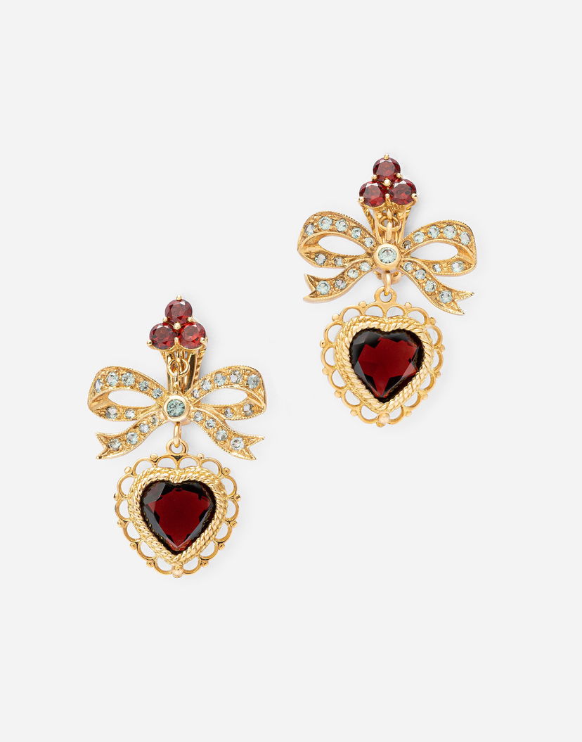 Обеци Dolce & Gabbana Dolce & Gabbana Love Heart Drop Earrings Червено | WEKL1GWGAR4ZOO00
