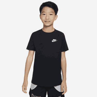 Тениска Nike Sportswear Older Kids' T-Shirt Черно | AR5254-010, 4