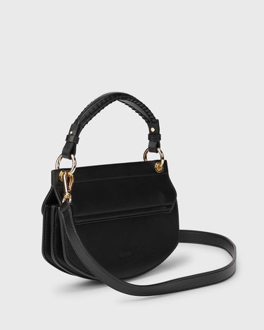 Дамска чанта GANNI Mini Top Handle Bag Черно | A6349-099, 1