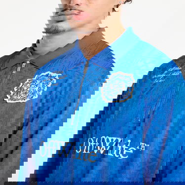 Поло тениска Off-White Lion Nation Soccer L/S Polo Синьо | OMAD00QF25JER0034601, 2