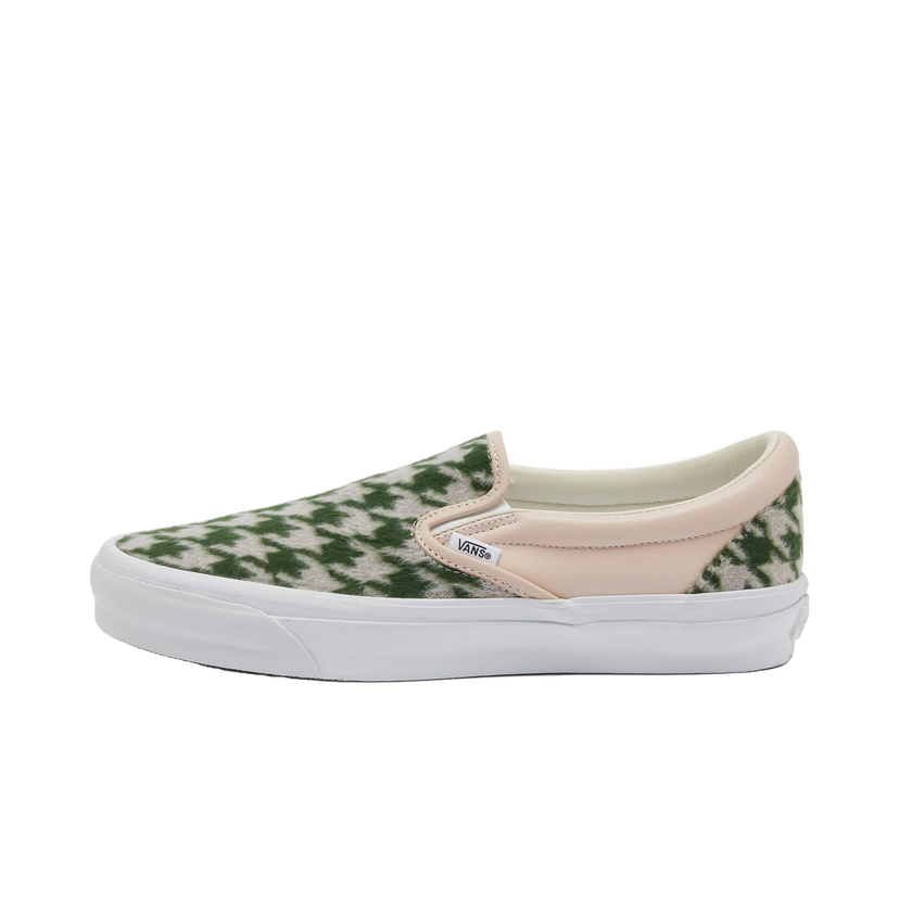 Кецове и обувки Vans Men's Slip-On Reissue 98 in Lx Houndstooth Blush, Size UK 6 | END. Clothing Бежово | VN000CSEYWC