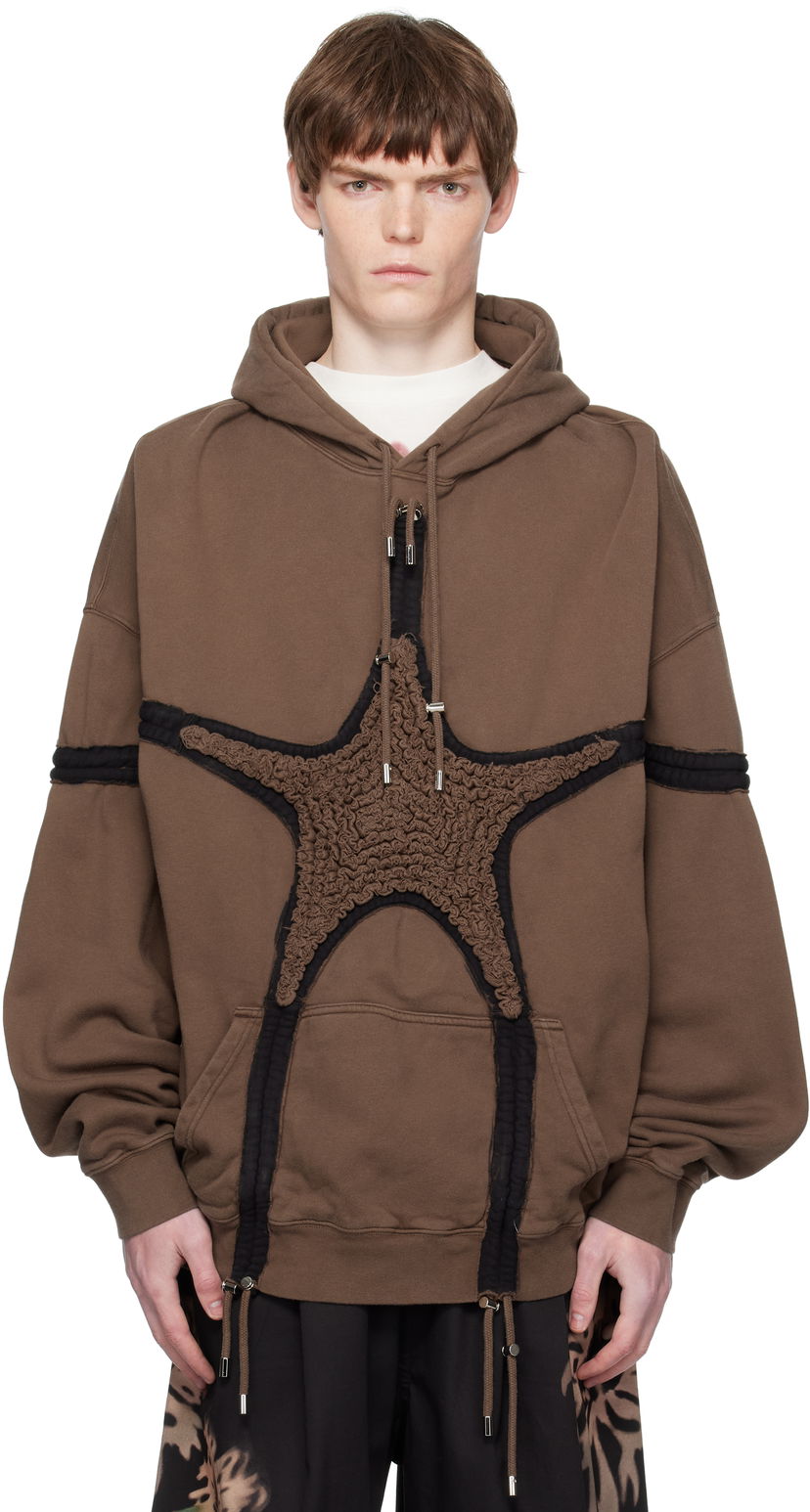 Суитчър Collina Strada Collina Strada Soft Star Hoodie Кафяво | XX8002