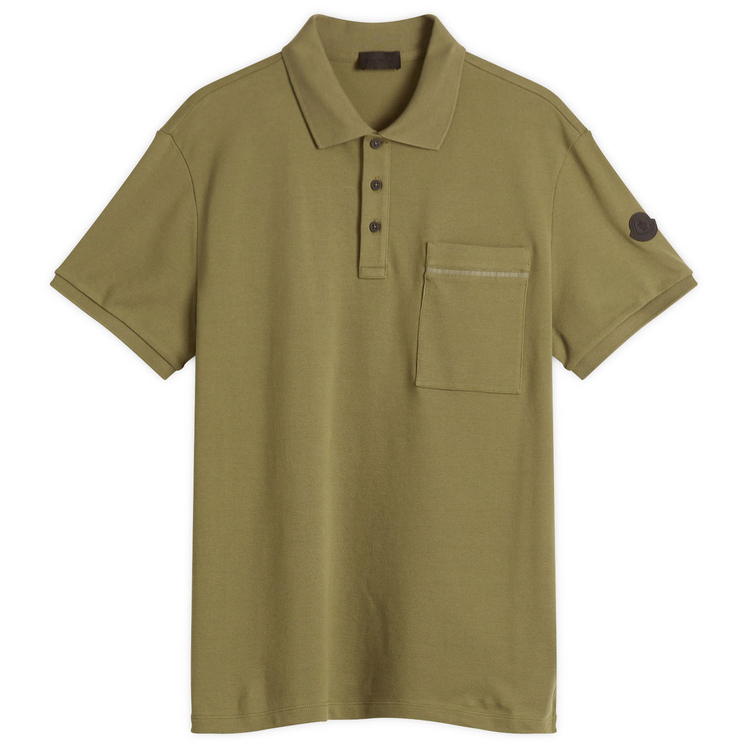 Поло тениска Moncler Moncler Cotton Piquet Polo Shirt, Size X-Small Зелено | 8A000-09-89A16-82G, 0
