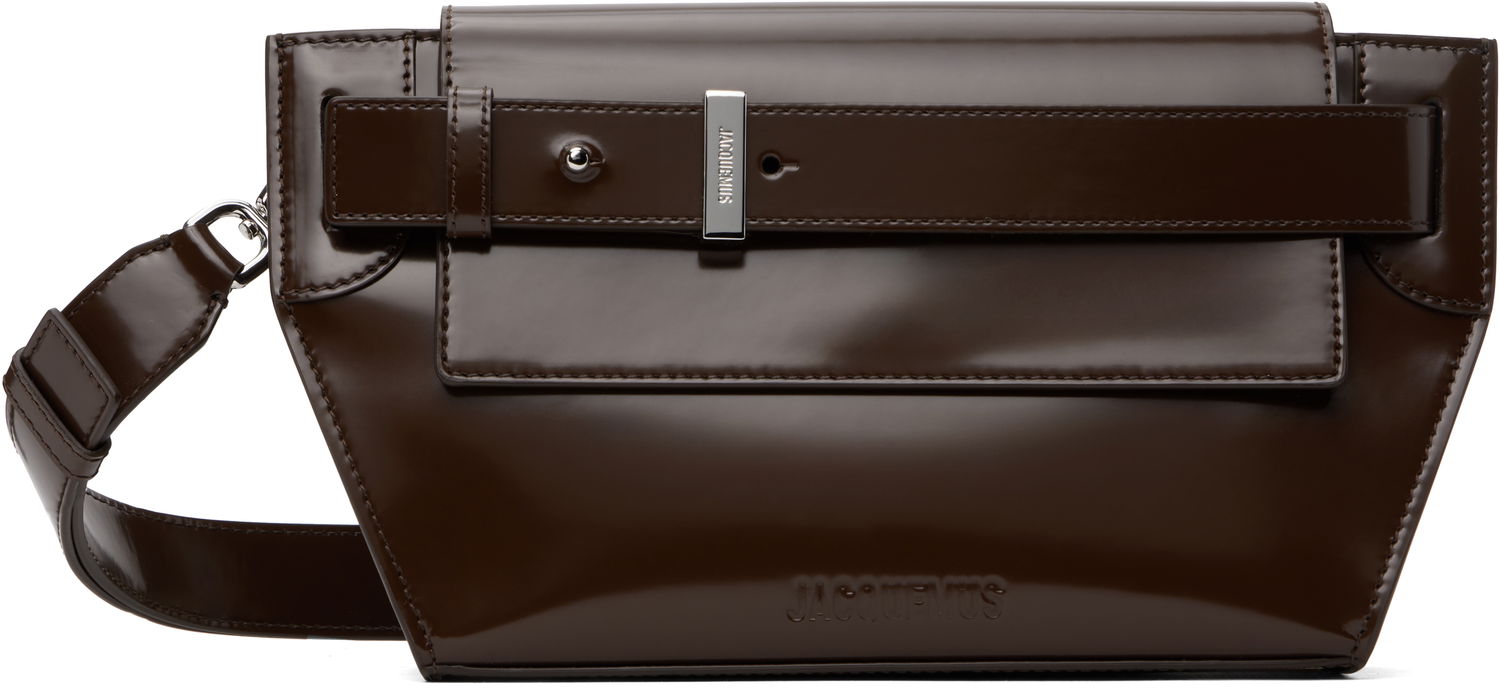 Чанта през рамо Jacquemus La Casa 'Le messenger Capri' Shoulder Bag Кафяво | 24H246BA378-3128, 0