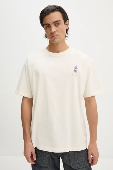 Тениска Drôle de Monsieur T-Shirt With Print Бежово | E.TS212.CO165.CM, 0