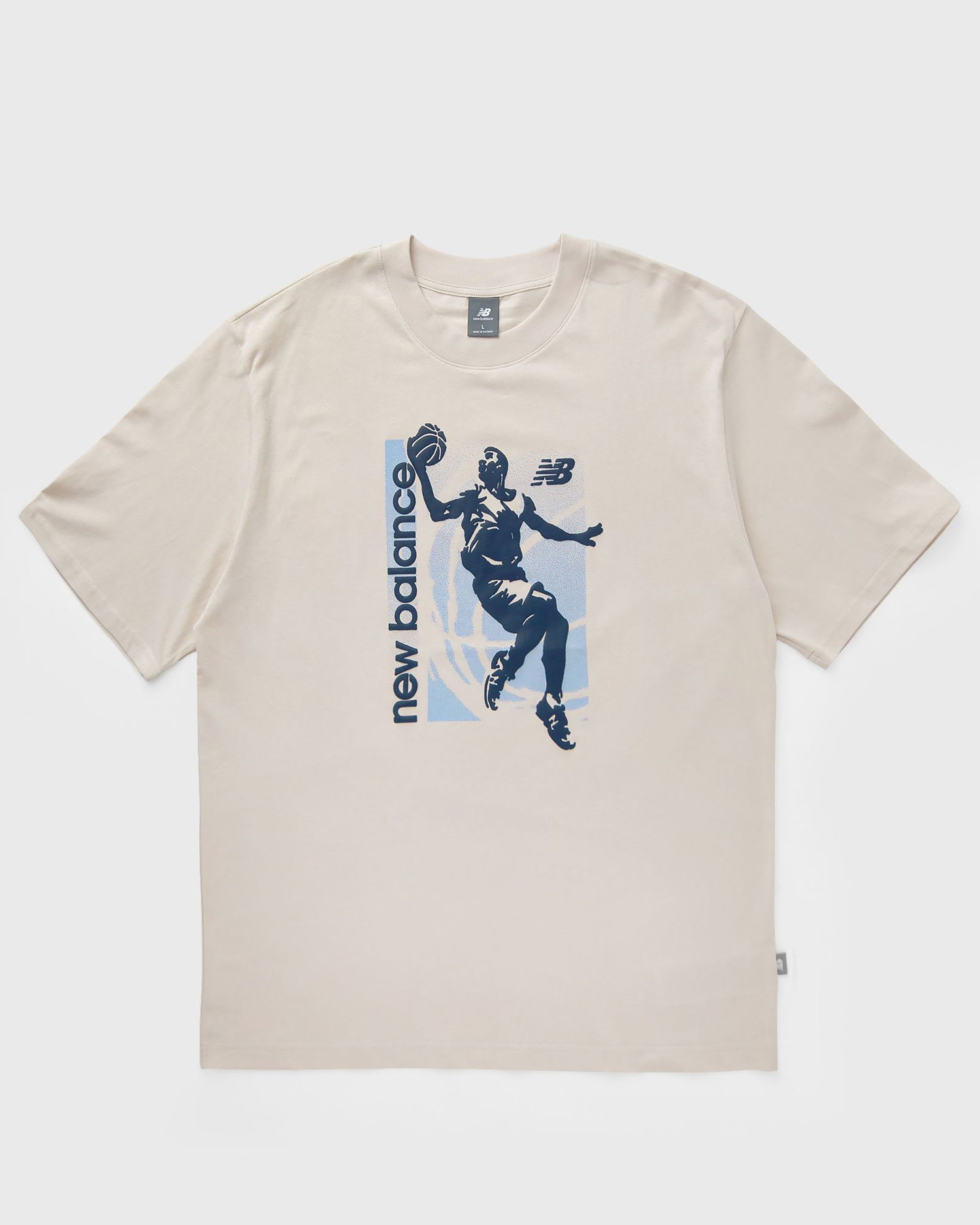 Тениска New Balance Basketball Graphic T-Shirt Бежово | MT51605-LIN, 1