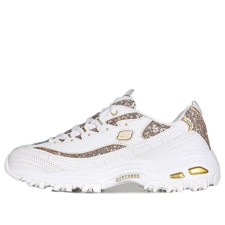 Кецове и обувки Skechers D'Lites Low-Top Daddy Бяло | 11916-WGD