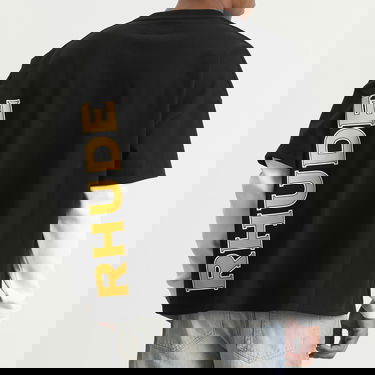 Тениска Rhude Rhude Double-Layered T-Shirt, Size Large Черно | RHPF25TT19012-3028, 3