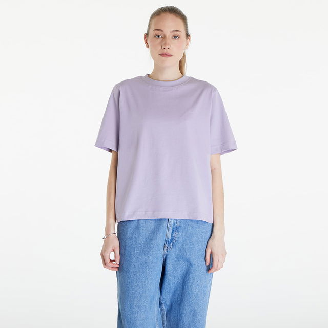 Essential T-Shirt With Tonal Print Purple