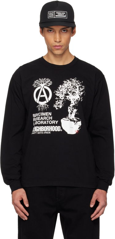 Тениска Neighborhood SRL Long Sleeve T-shirt Черно | 252PCNH-LT19, 0