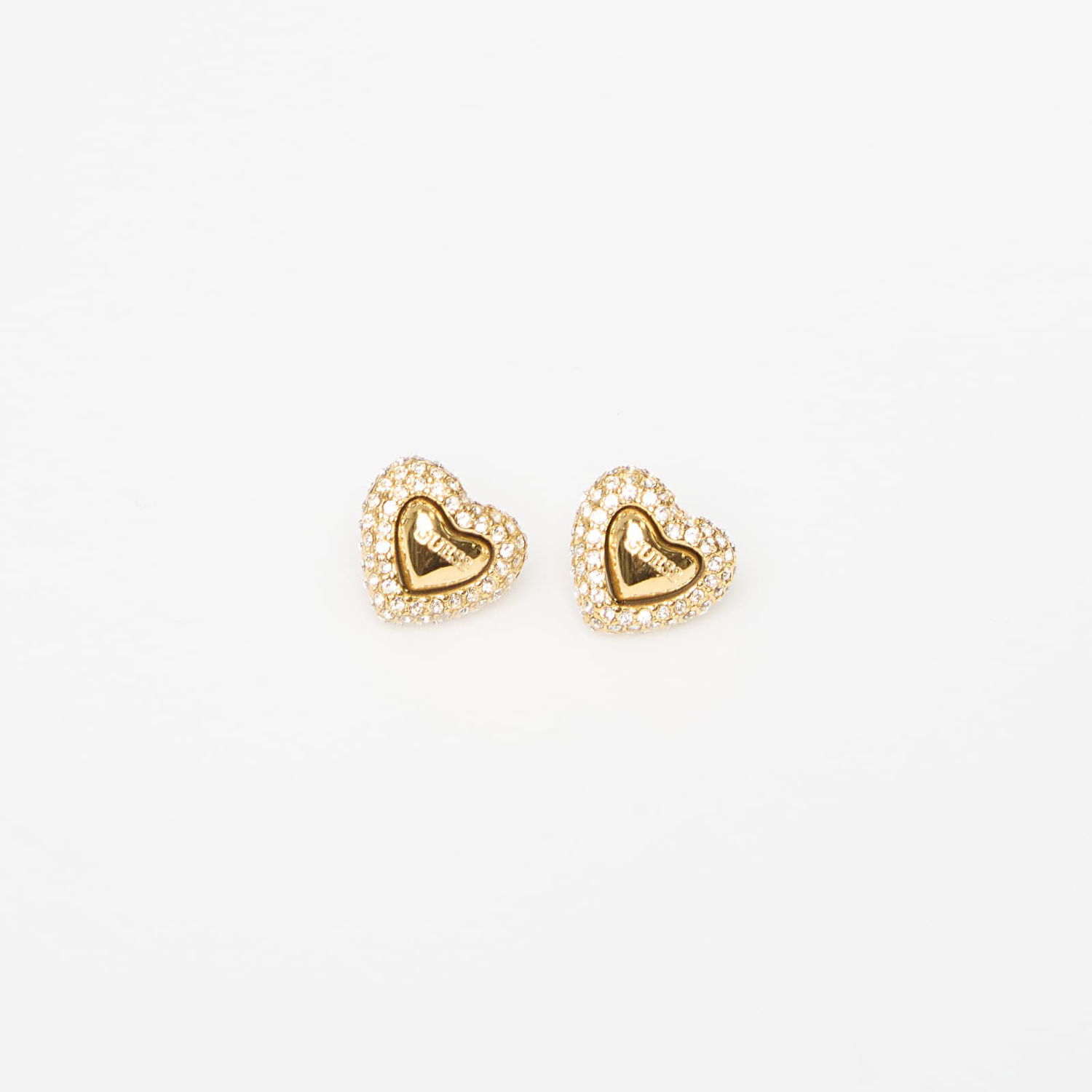 Обеци GUESS Beloved Heart Stud Earrings with Stones Многоцветен | JUBE05020JWYG-GOLD, 0