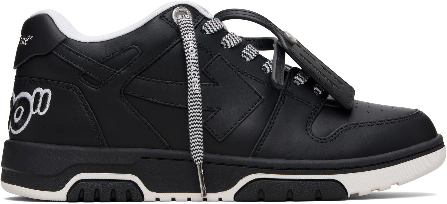 Кецове и обувки Off-White Out Of Office Patch Черно | OMIA189F25LEA0061010, 0