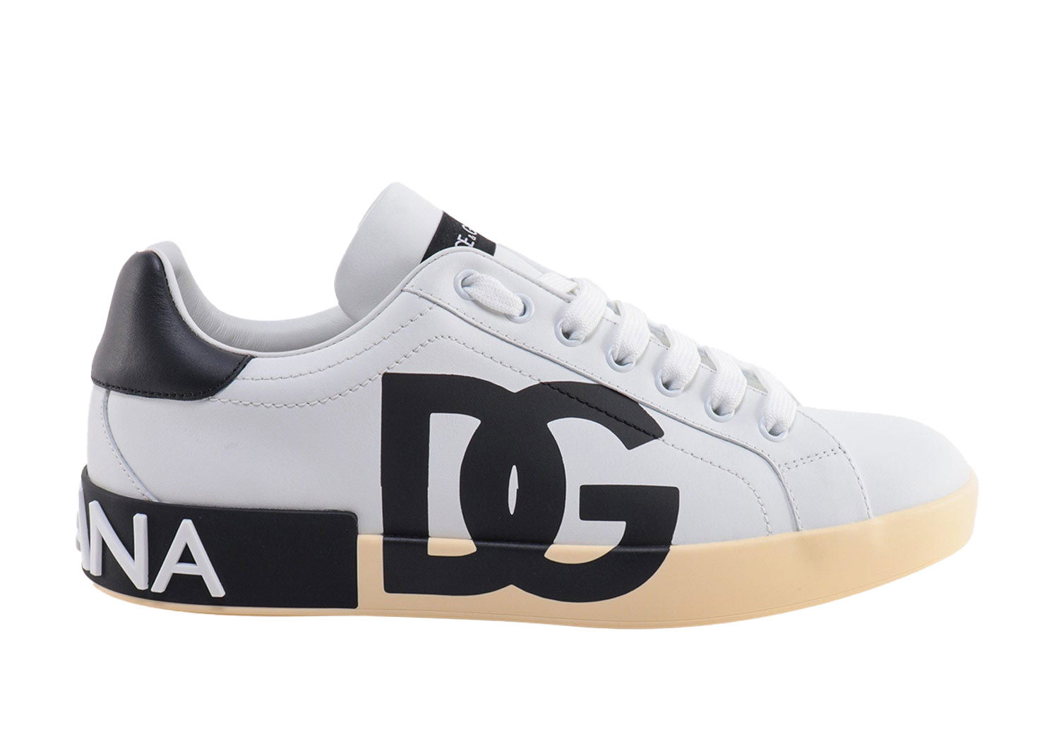 Кецове и обувки Dolce & Gabbana Portofino DG White Black Бяло | CS1772AC33089697, 0