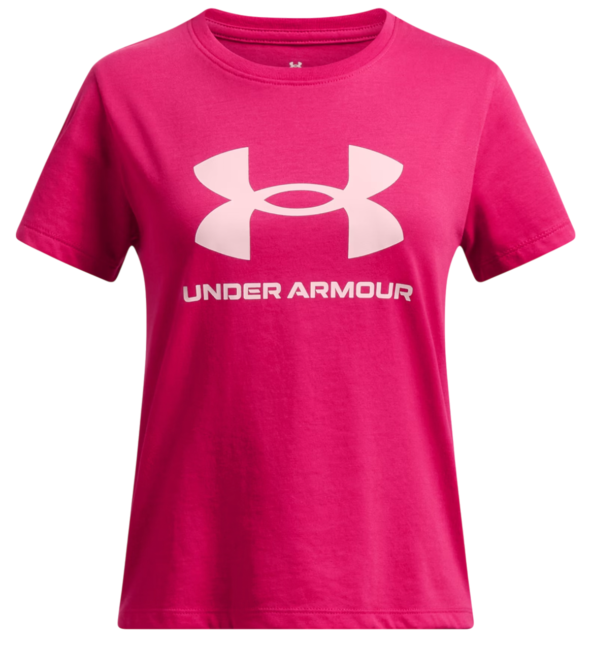 Тениска Under Armour Under Armour Big Logo Short Sleeve T-Shirt Розово | 1389756-681, 0