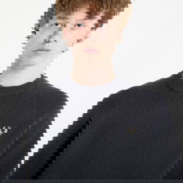 Пуловер Fred Perry Ribbed Knit Lambswool Raglan Jumper Сиво | K1548 297, 1