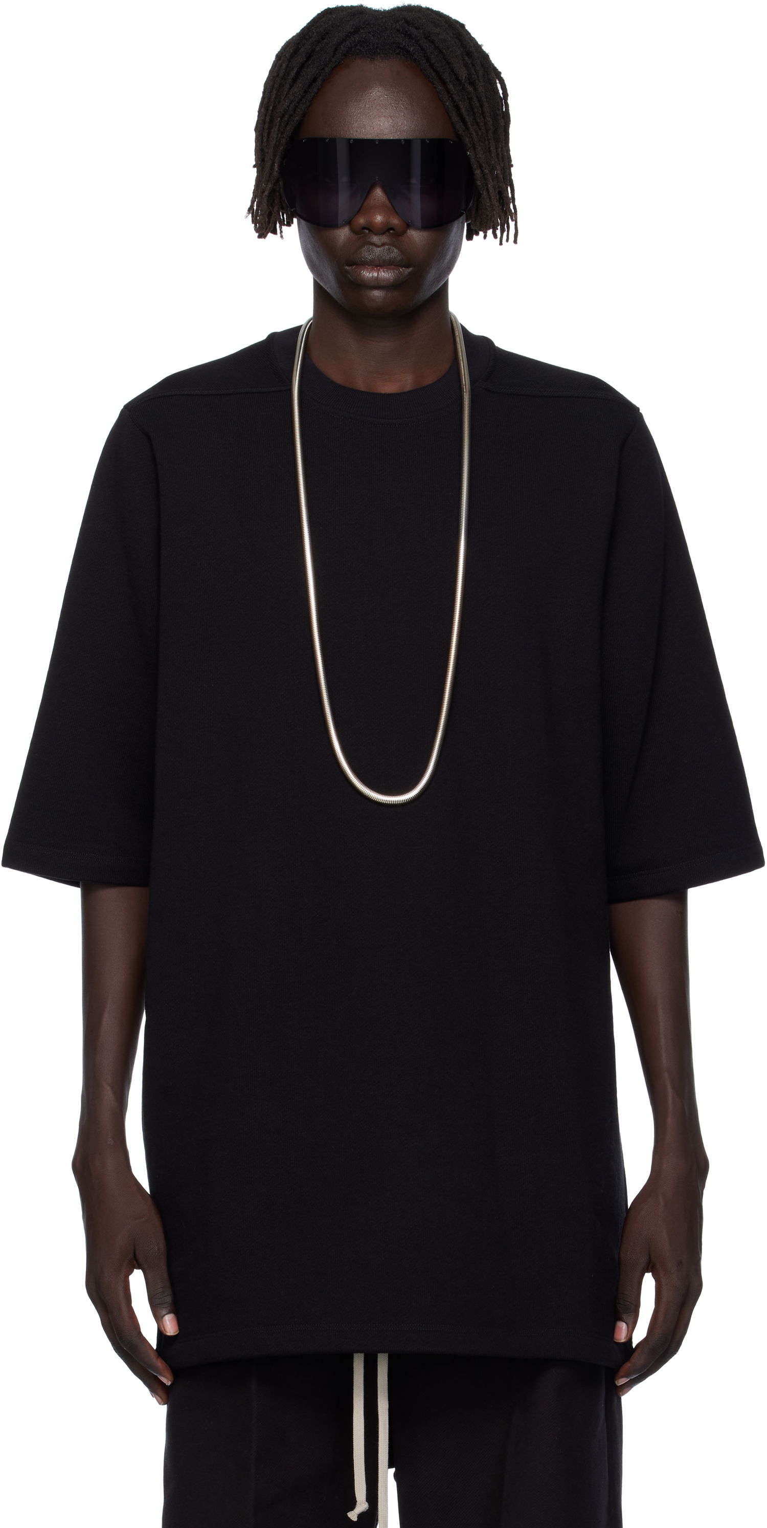 Тениска Rick Owens Rick Owens Concordians Jumbo T-Shirt Черно | RU02E1249 JTC, 0