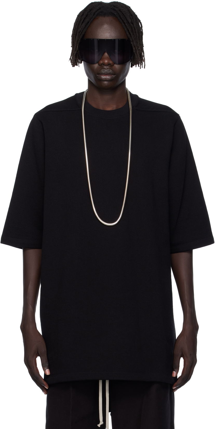 Тениска Rick Owens Rick Owens Concordians Jumbo T-Shirt Черно | RU02E1249 JTC