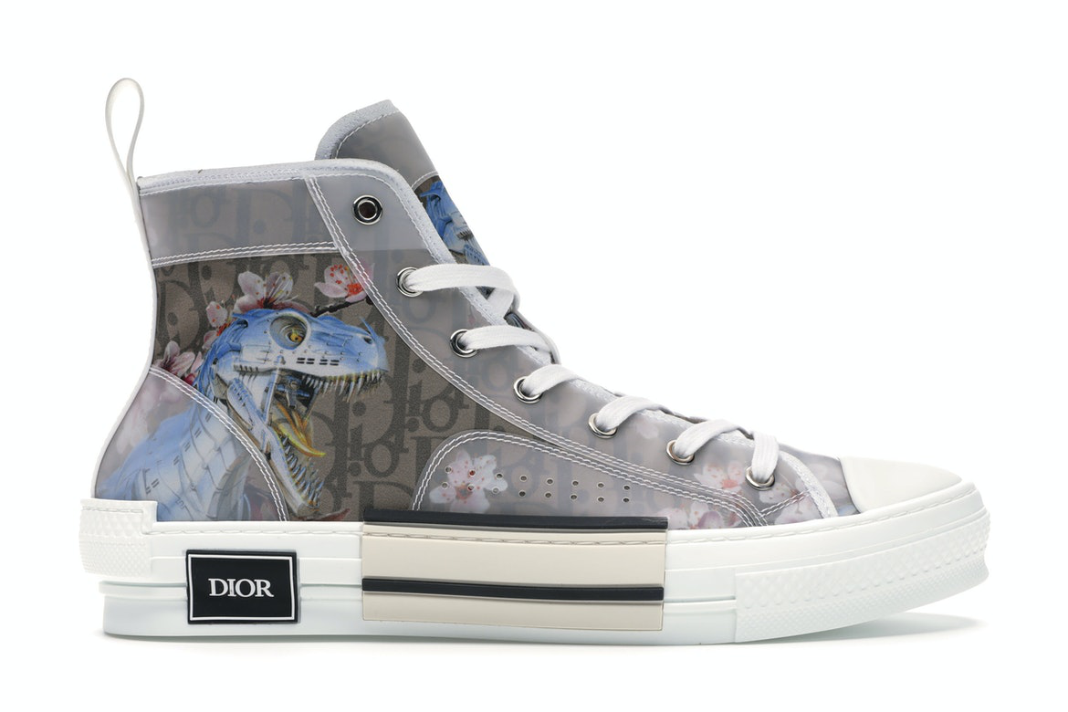 Кецове и обувки Dior B23 High Sorayama Dinosaur Сиво | 3SH118YNF_H061, 0