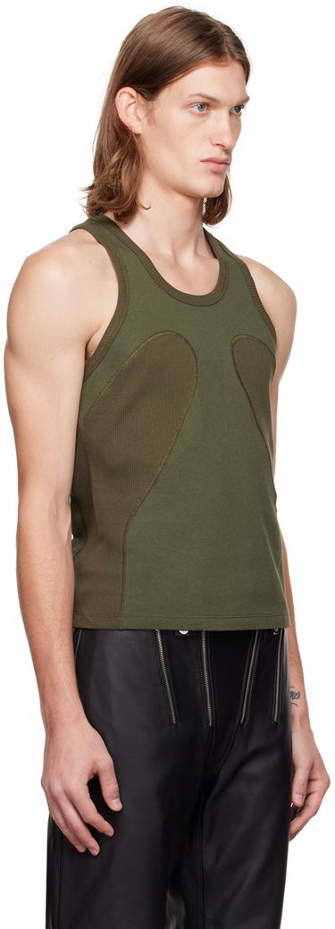 Потник Dion Lee Ribbed Tank Top Зелено | C3064P22, 1
