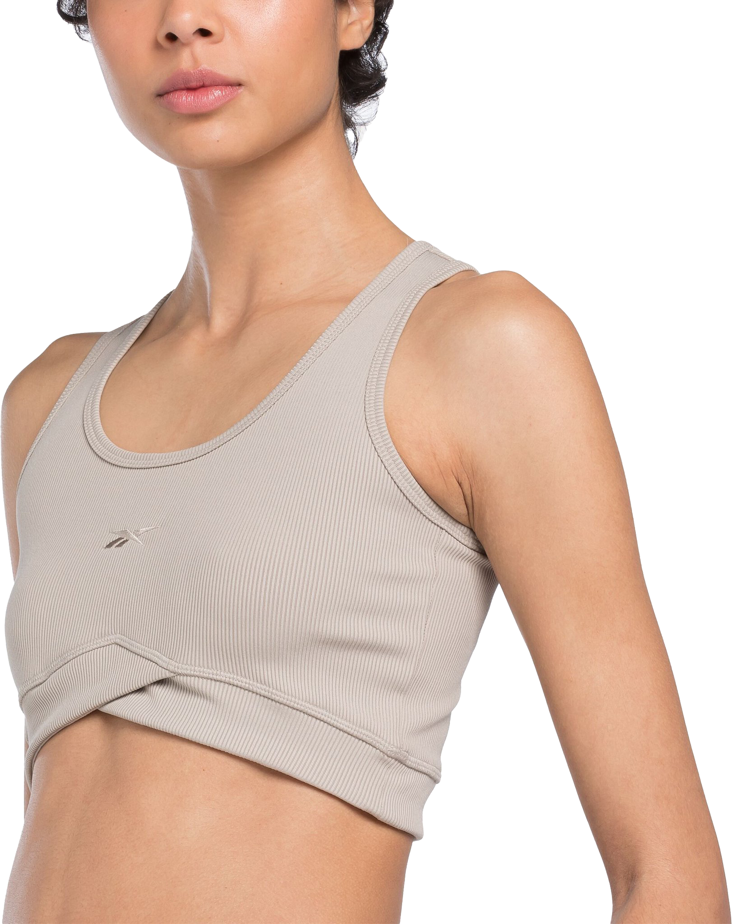 Съкратен топ Reebok Reebok Studio Rib Crop Tank Top Бежово | 100076305, 0