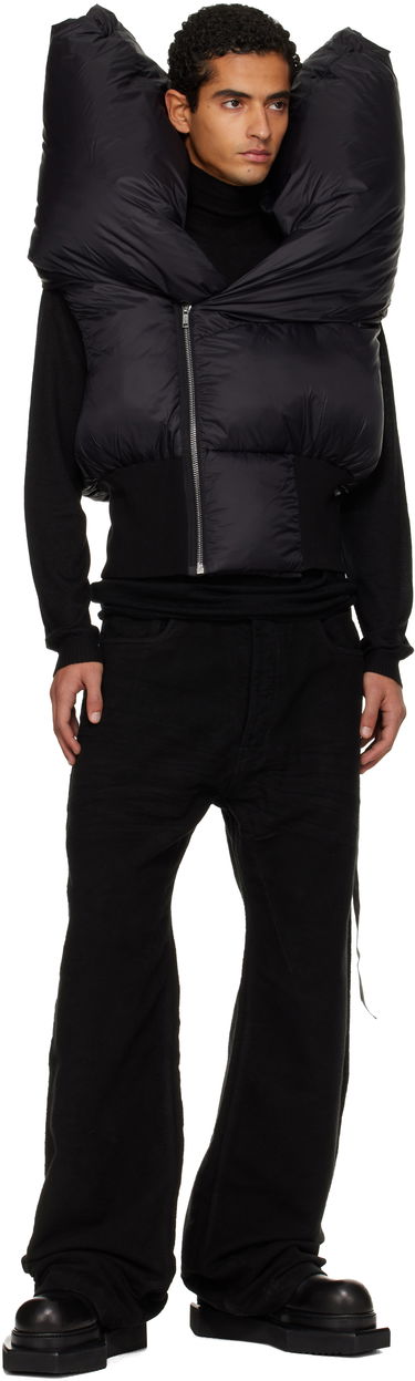 Жилетка Rick Owens Concordians Anubis Padded High-Collar Vest Черно | DU02E7790 NP, 3