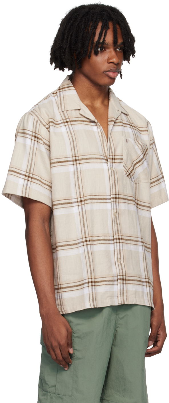 Риза Carhartt WIP Checked Relaxed Shirt Бежово | I033031, 1