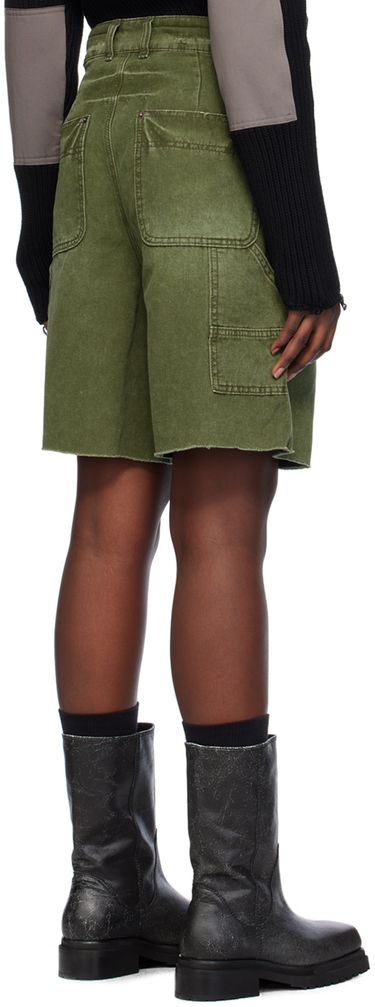 Къси панталони We11done Faded Denim Shorts Зелено | WD-DP0-24-379-M-KK, 2
