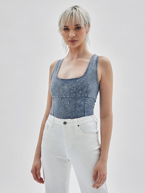 Потник GUESS Originals Denim Body Тъмно синьо | W3YP32K1D80, 0