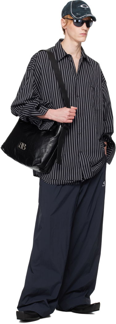 Панталони Balenciaga Balenciaga Nylon Track Pants Тъмно синьо | 814576TRO32, 3