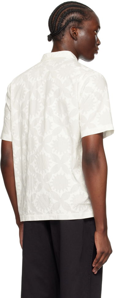Риза Universal Works Universal Works Minari Print Resort Shirt Бяло | P3078, 2