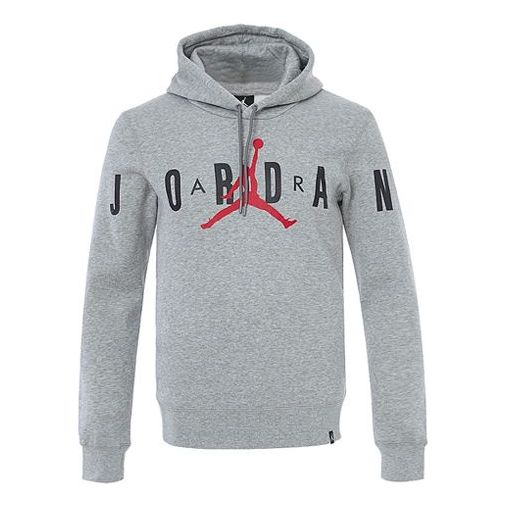 Суитчър Jordan Jordan Knit Logo Fleece Lined Hoodie Сиво | 834372-063