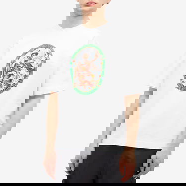 Тениска Off-White Fresco Oval Skate Graphic T-Shirt Бяло | OMAA120S25JER0020110, 2