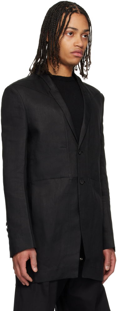 Яке Rick Owens Rick Owens Hollywood Lido Blazer Черно | RU01E5753 TWL, 1