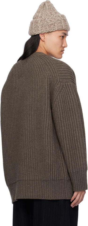 Пуловер Studio Nicholson Studio Nicholson Pomona Knit Cardigan Кафяво | POMONA SN - 762, 2