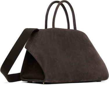 Дамска чанта FERRAGAMO Ferragamo Hug L Suede Satchel Сиво | 779241, 2
