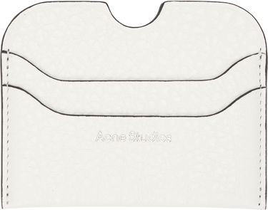 Портфейл Acne Studios Acne Studios Leather Card Holder Бяло | CG0275-, 3
