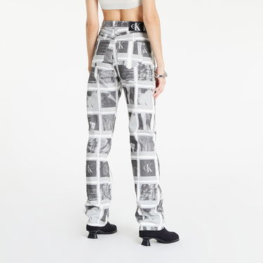 Дънки CALVIN KLEIN Jeans High Rise Straight Бяло | J20J220045 1AA, 3