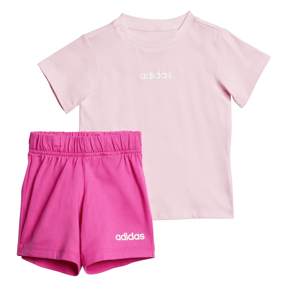 Комплект adidas Originals Short Sleeve T-shirt with Snaps and Shorts Set Розово | JC9744, 0
