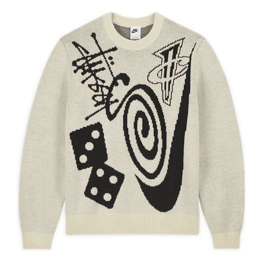 Пуловер Nike Stussy Icon Knit Sweater Бежово | DR2893-238